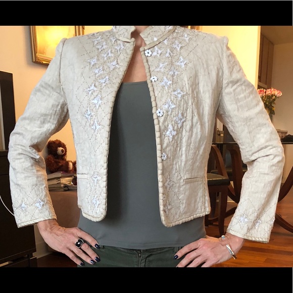 linen bolero jacket